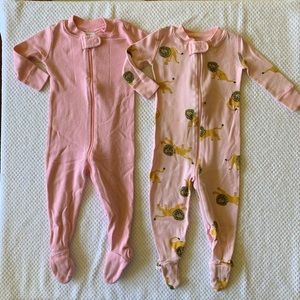 Lot of (2) footed Hanna Andersson Sleepers - 3-6M